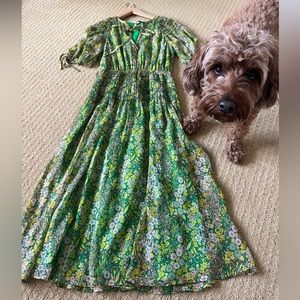 Green floral print Ted Baker summer / spring dress